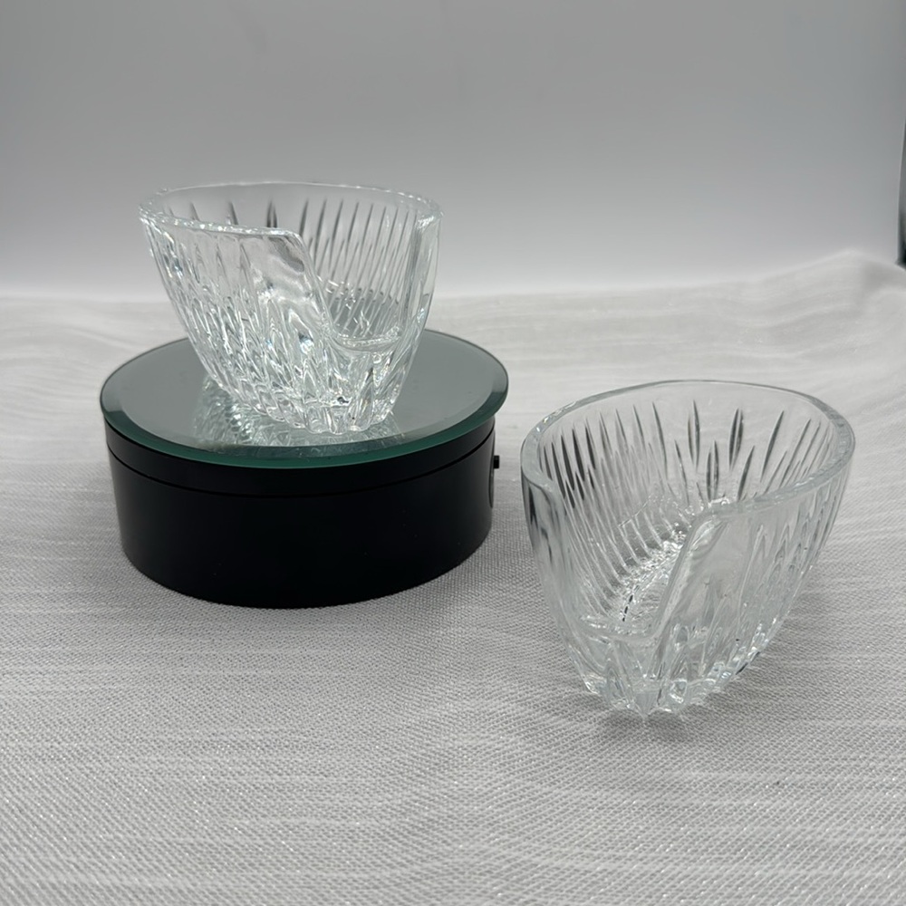 Princess House Crystal silverware set of 2  Royal Highlights Pattern Starburst - Picture 5 of 6